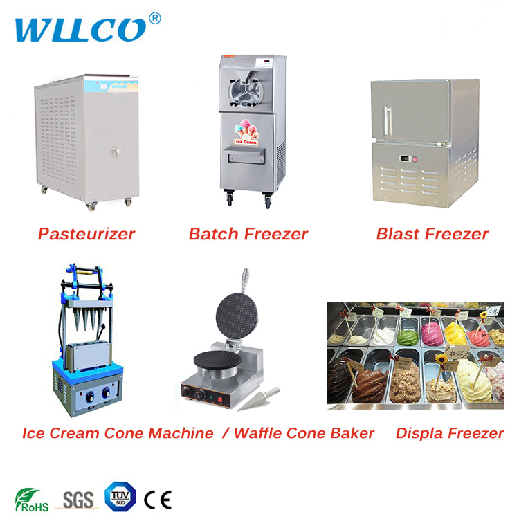 Counter Top Mini Gelato Machine Batch Freezer Ice Cream Machine