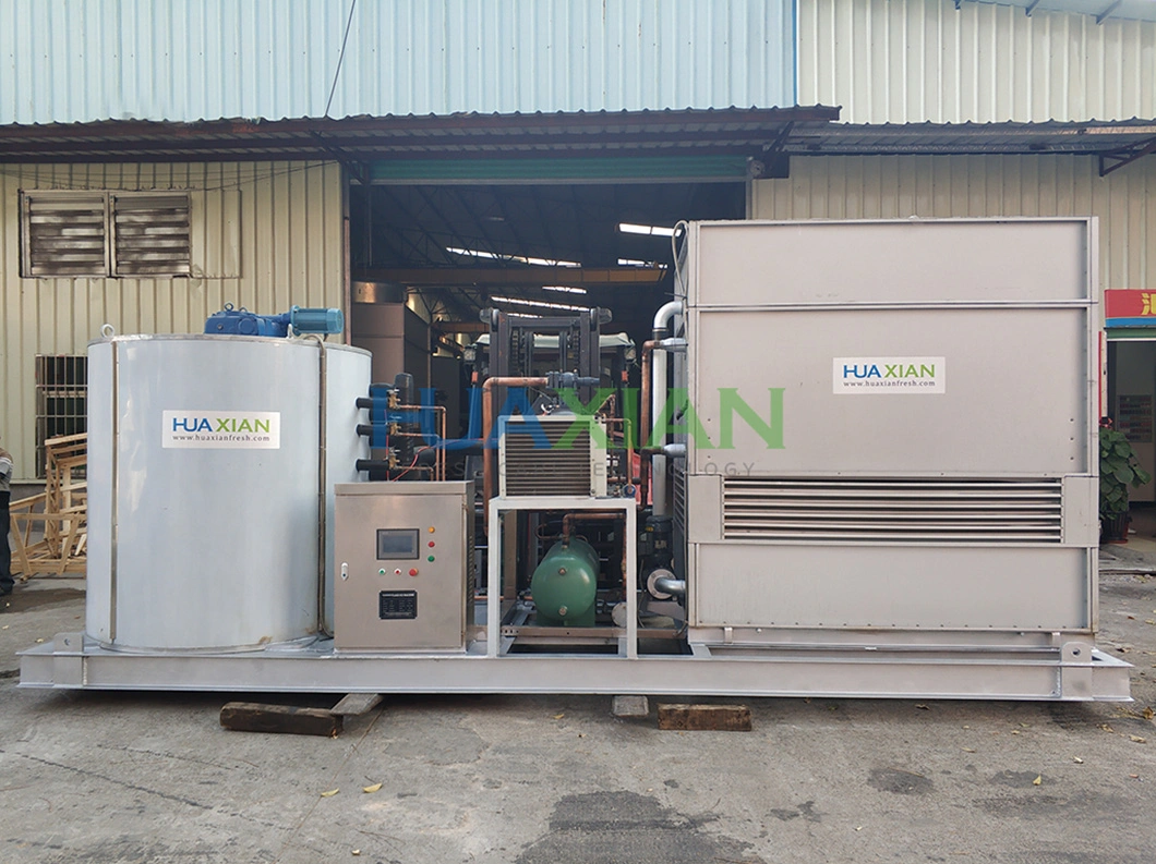20 Tons Freshwater Flake Ice Machine for Fish, Save Power Refirgerator Equipment for Ice Plant