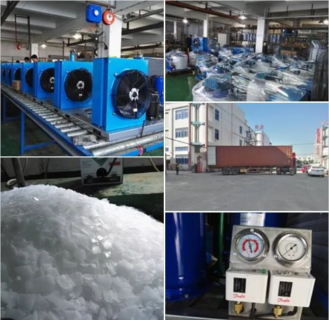 2018 20ton/Day Flake Ice Machine for Meat Production Company Flake Ice Plant Marine Water Maker