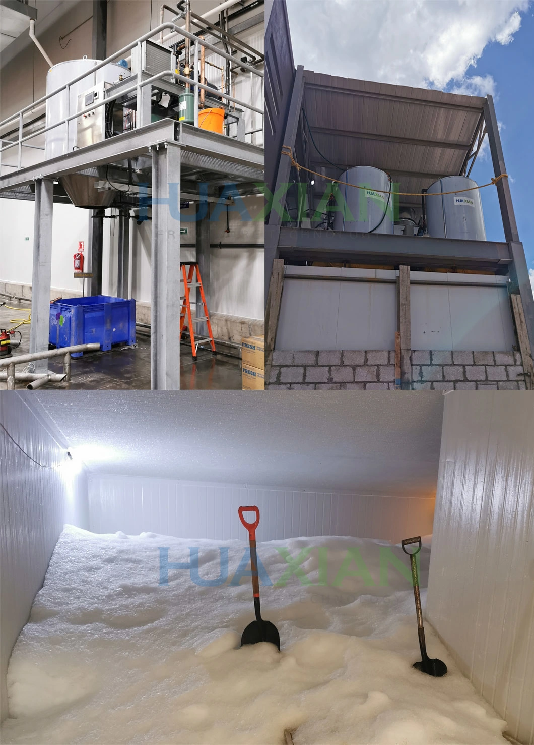 20 Tons Freshwater Flake Ice Machine for Fish, Save Power Refirgerator Equipment for Ice Plant
