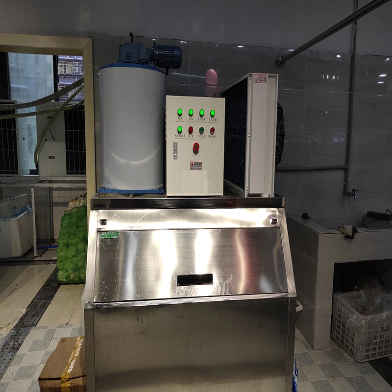 500kg Salt Water Commercial Flake Ice Making Machine for Flake Ice to Supermarket