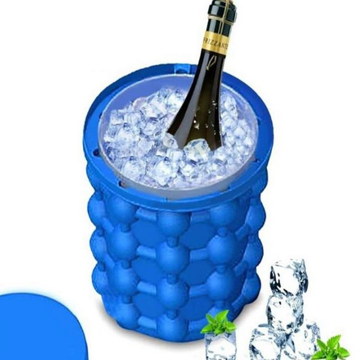 Best Seller Revolutionary Saving Space Bar Ice Cube Maker Genie Ice Cup Tongs Silicone Ice Bucket