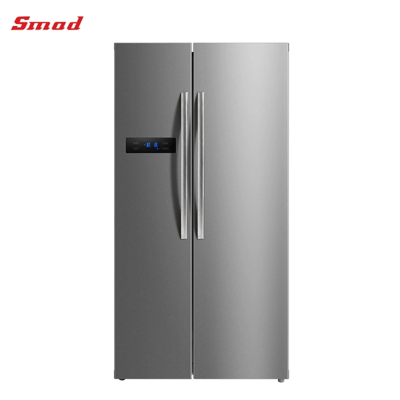 Home Appliance No Frost Side by Side Refrigerator with Ice Maker