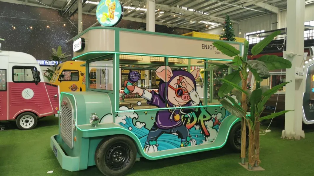 Australian Standard Used Cute Food Vendor Carts Ice Cream Shawarma Food Cart for Sale