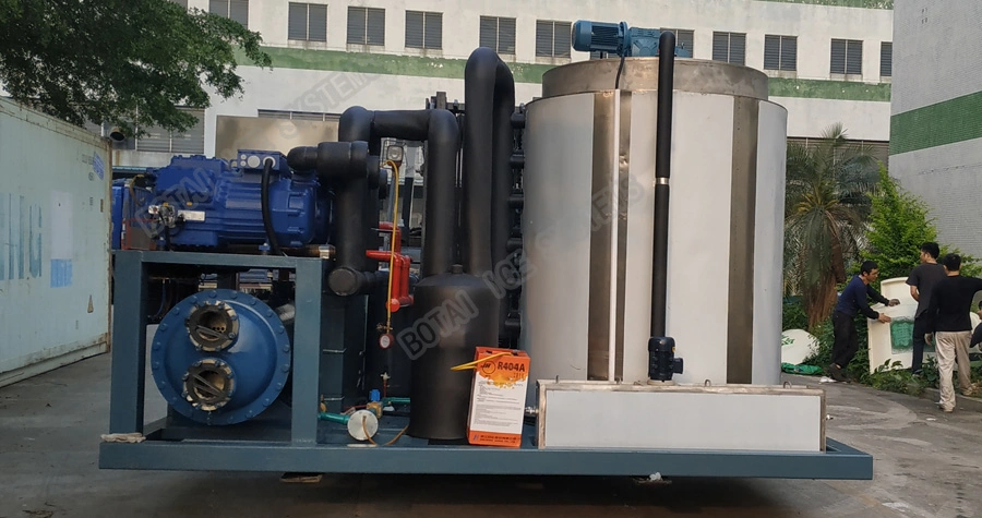 High Quality 30t Seawater Flake Ice Machine Maker with Bitzer Compressor