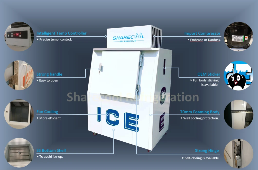 Bagged Ice Storage Bin Ice Merchandiser Freezer