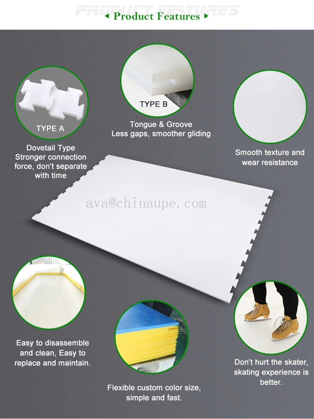 4X8 Plastic HDPE Sheet for Synthetic Ice Rink Board Buy Artificial Ice