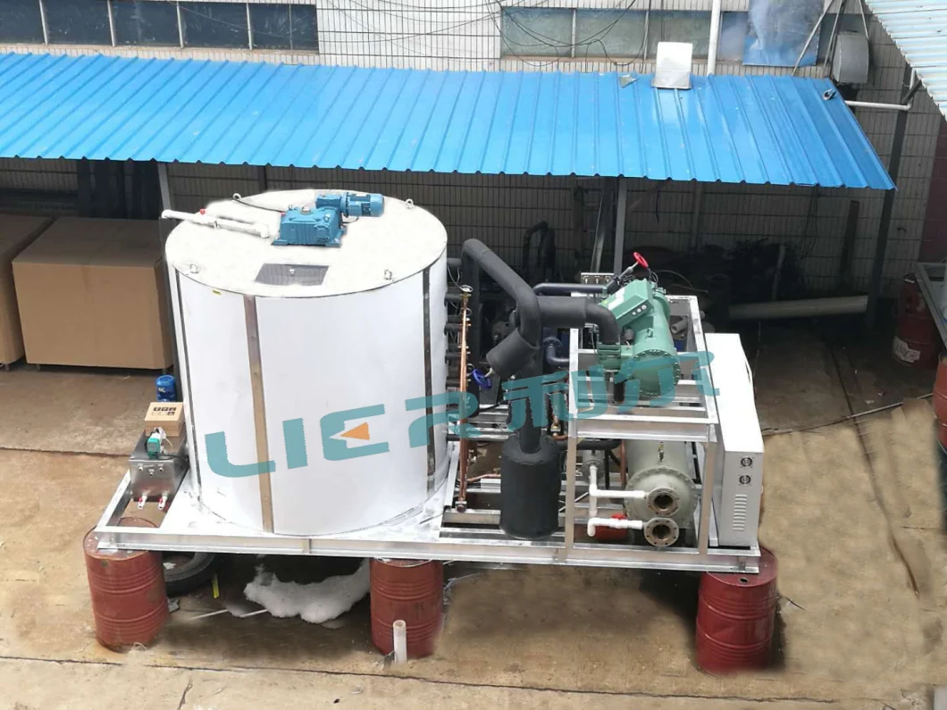 Fishing Boat Compact Size Seawater Ice Machine 300kg to 5ton