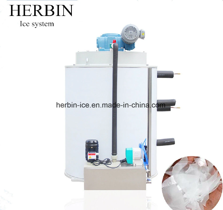 Industrial Flake Ice Maker Machine, Flake Ice Machine to Make Pure, Dry, Powder-Less Flake Ice