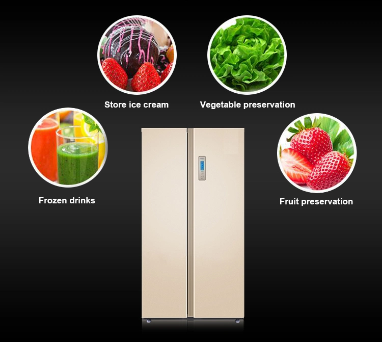 Home Appliance Two Door Refrigerator with Bar and Ice Maker