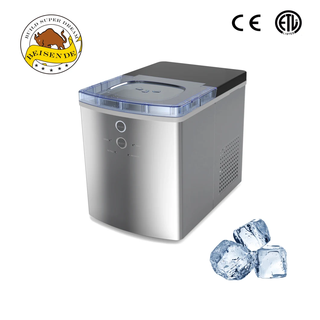 Household Countertop Ice Maker Machine with Bullet Ice Nugget Bp-25-8