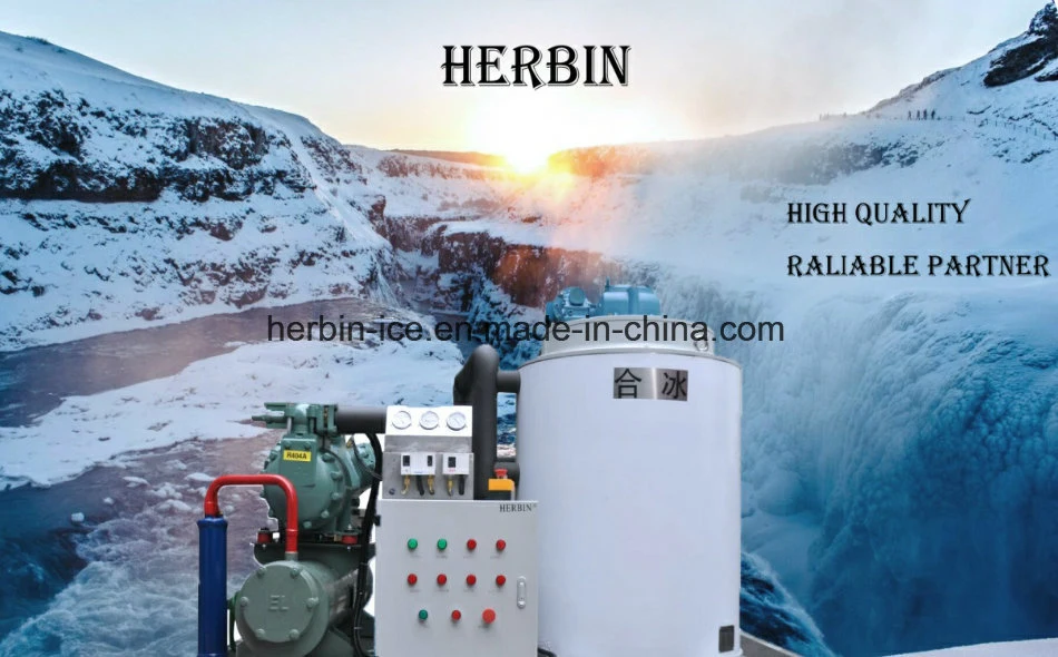 Fresh Water Flake Ice Maker with Remote Control and Ice Bin Air Cooled