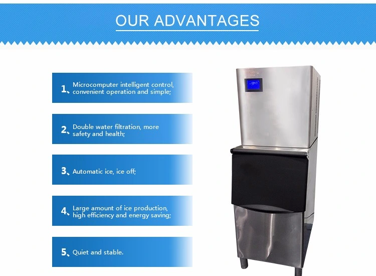 Energy Saving Elegant Appearance Commercial Ice Maker Machine