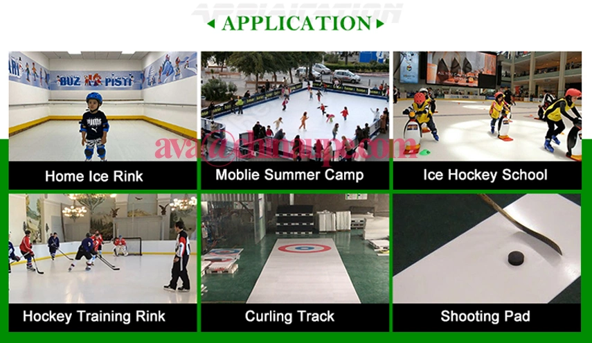 Low Cost Synthetic Ice Basement Home Hockey Training Pad Ice Skating Rink