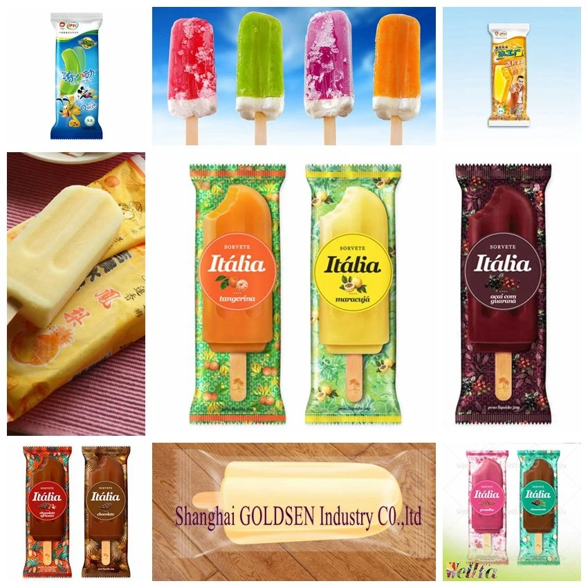 Ice Lolly Popsicle Stick Cream Wrapping Packing Machine for Business Horizontal Packing Machine
