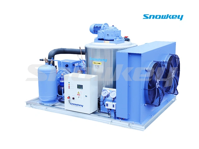 Snowkey 1ton/Day to 60 Ton/Day Commercial Flake Scale Ice Machine Maker Fresh Sea Water