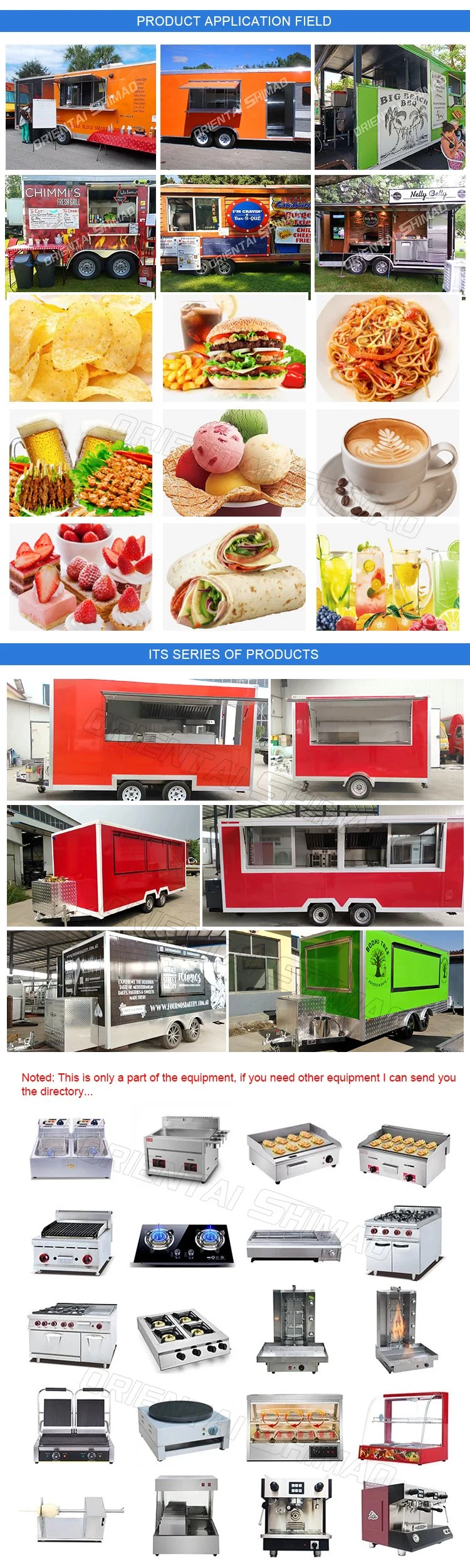 Buy a Food Truck Trailer Moble Kitchen Ice Cream Coffee Cart for Sale