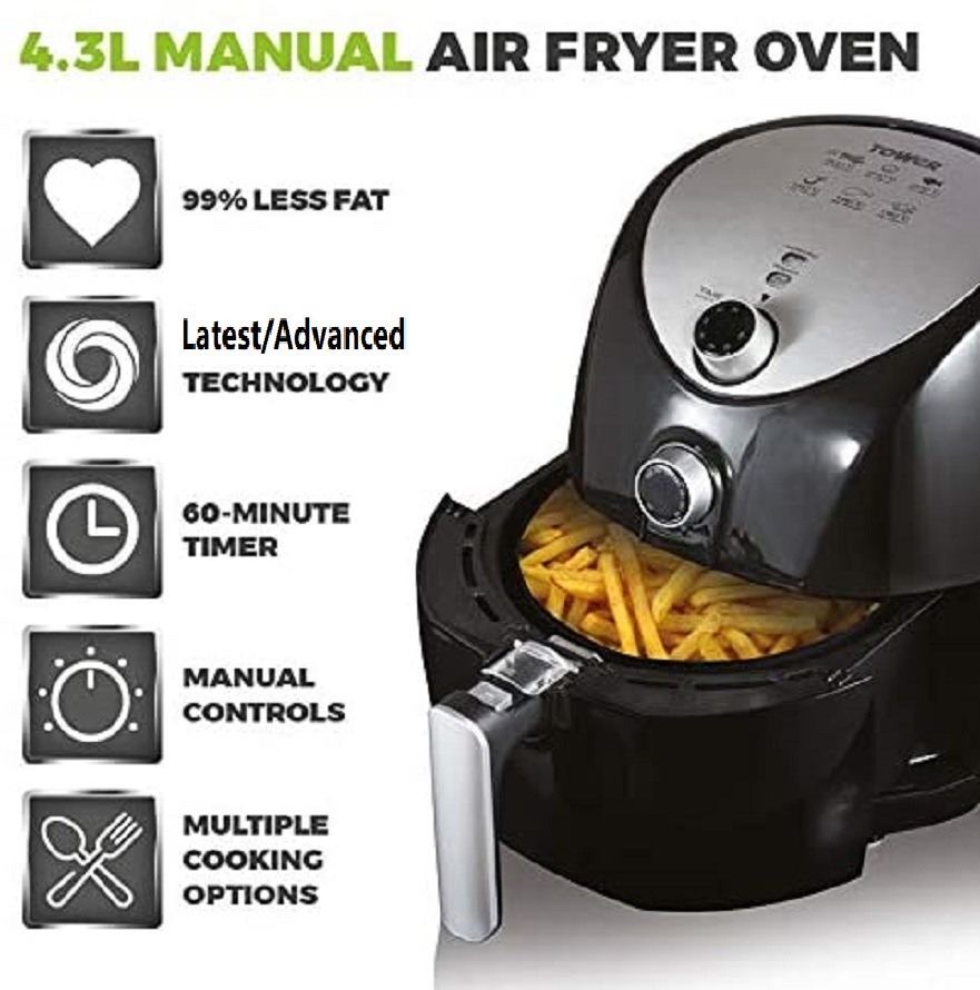 Electric Air Fryer Oven-with Rapid Air Circulation/4.0 Litre-Kitchen Airfryer-Household Appliances