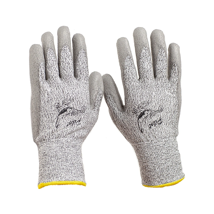 13 Gauge Hppe Half Coated PU Working Cut Resistant Gloves