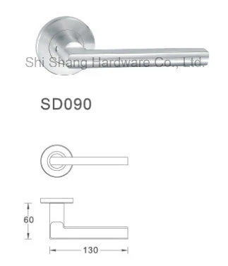 Anti-Microbial Stainless Steel Door Handle SD090 Made in China