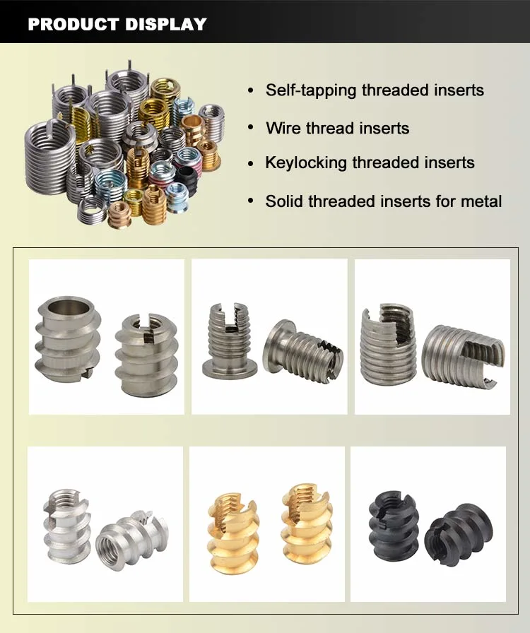 Thread Inserts for Metal Wood Wire Thread Inserts Fastener Coil Threading Inserts