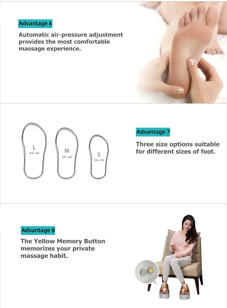 Factory Direct Sale Heath Care Shiatsu Electric Foot Stimulator Foot Massager