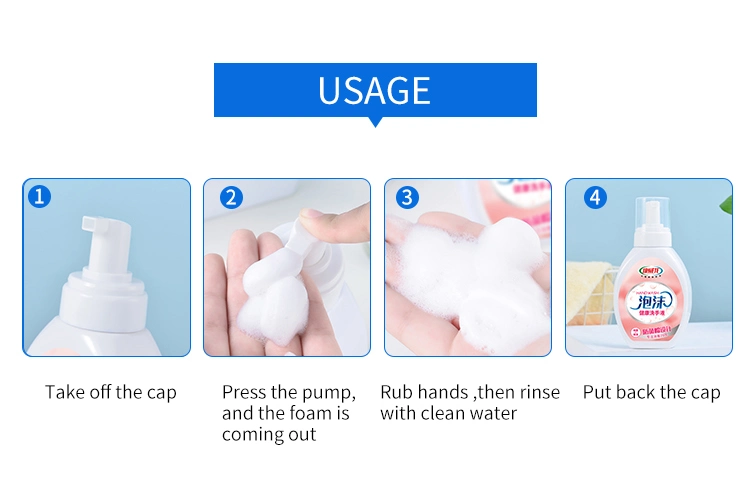 OEM Anti-Microbial 300ml Foaming Cleaning Hand Wash Liquid Hand Soap