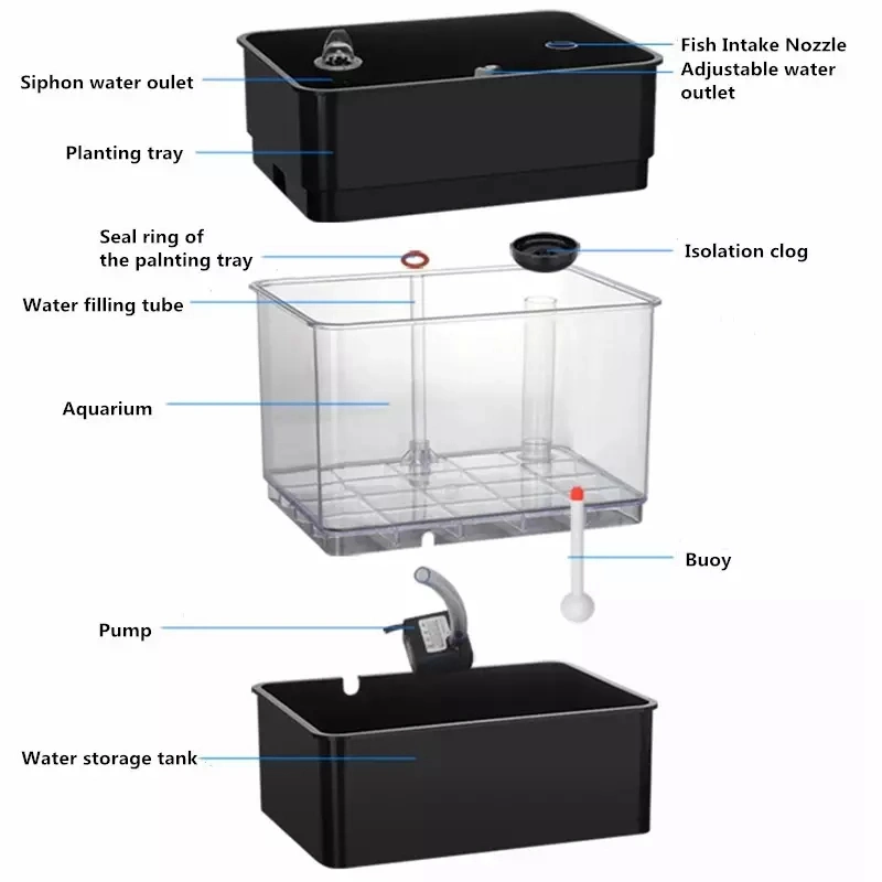 Aquaculture and Hydroponics for Aquaponics System