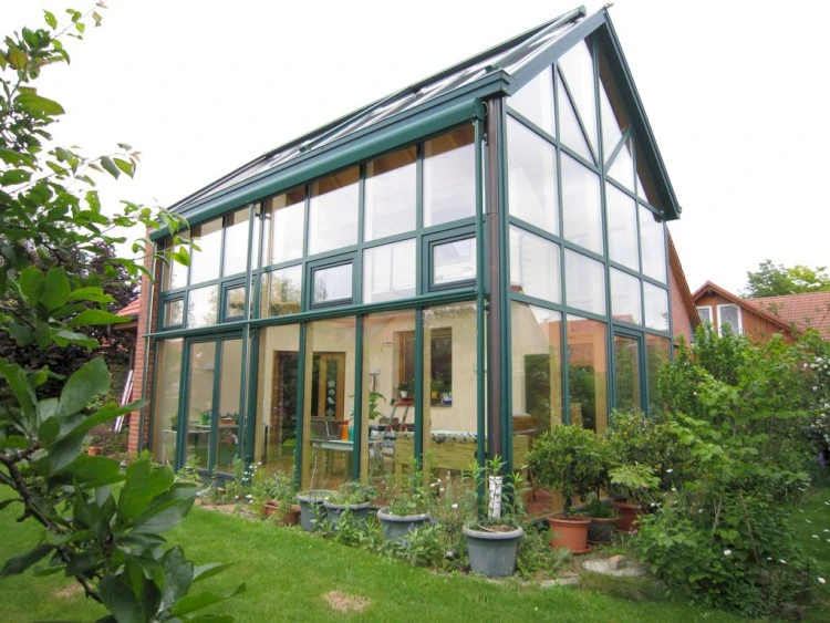 Safety Product Steel Structure Frame Glass Greenhouse