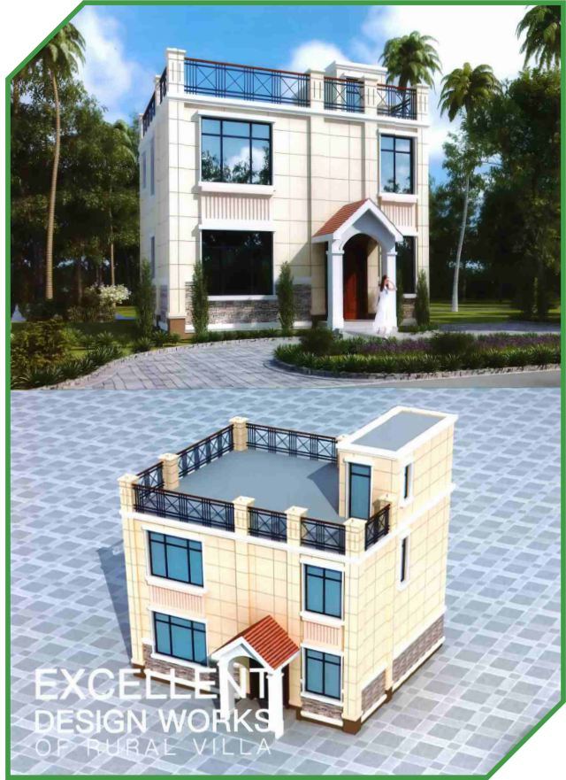 Modern Design Light Steel Structure for Villa Green Prefab House