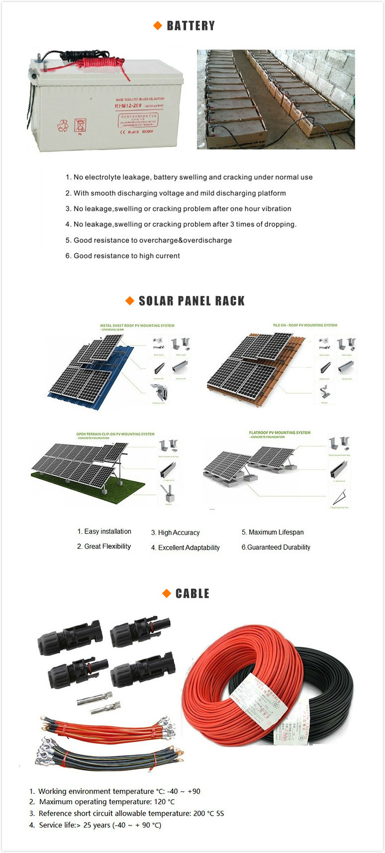 off Grid Solar Residential Solar Panel System 10kw/High Efficiency 10kw Solar Domestic System