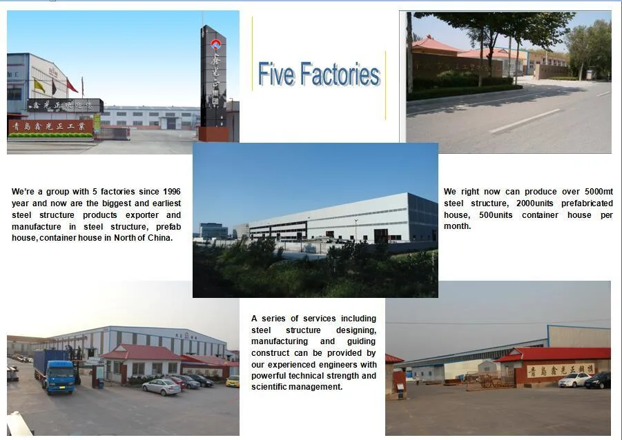 Commercial Prefab Low Cost Easily Built Steel Building with Certificates