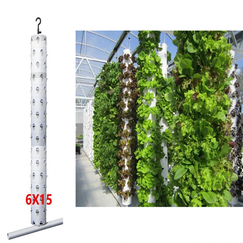 Commercial Vertical Hydroponics LED Grow Light Aquaponics System Kits