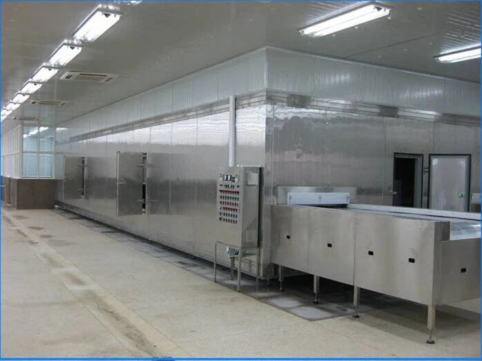 Stainless Steel Blast Tunnel Freezer/Impact Tunnel Freezing Equipment for IQF Products with High Performance