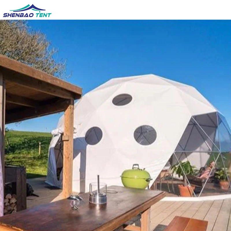 Half Sphere White Geodesic Dome Tent Greenhouse for Sale