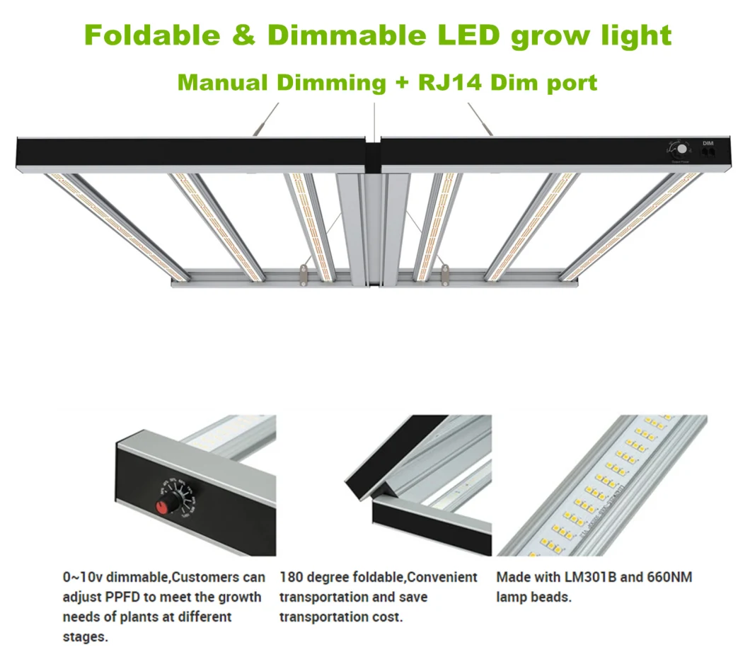 5 Years Warranty ETL Approval Plant Grow Spydr LED Grow Light Greenhouse Grow Lights Dimmable
