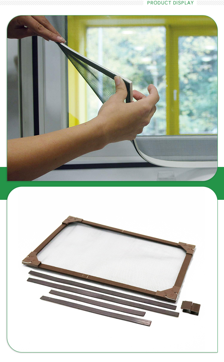 Factory Price DIY Retractable Fly Screen DIY Magnetic Insect Screen Window for Greenhouse