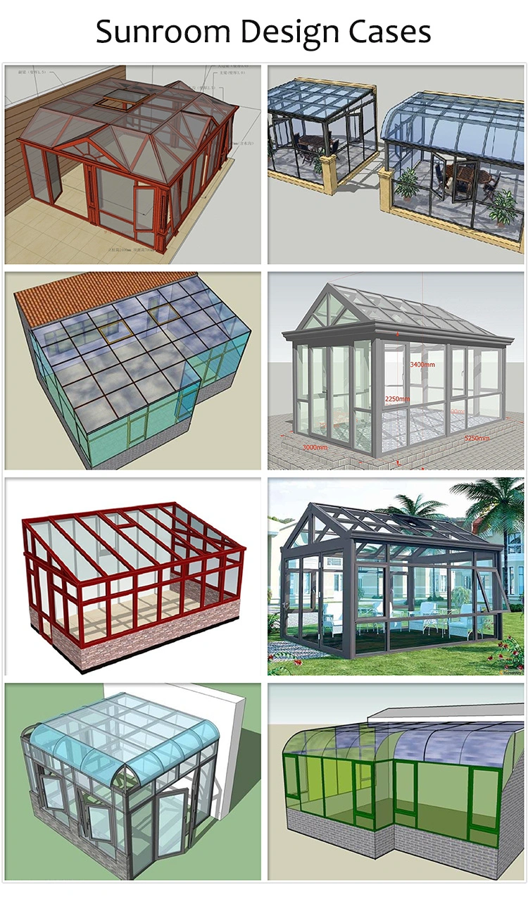 2020 China Aluminum Tall Building Sunroom Designs Greenhouse for Sale