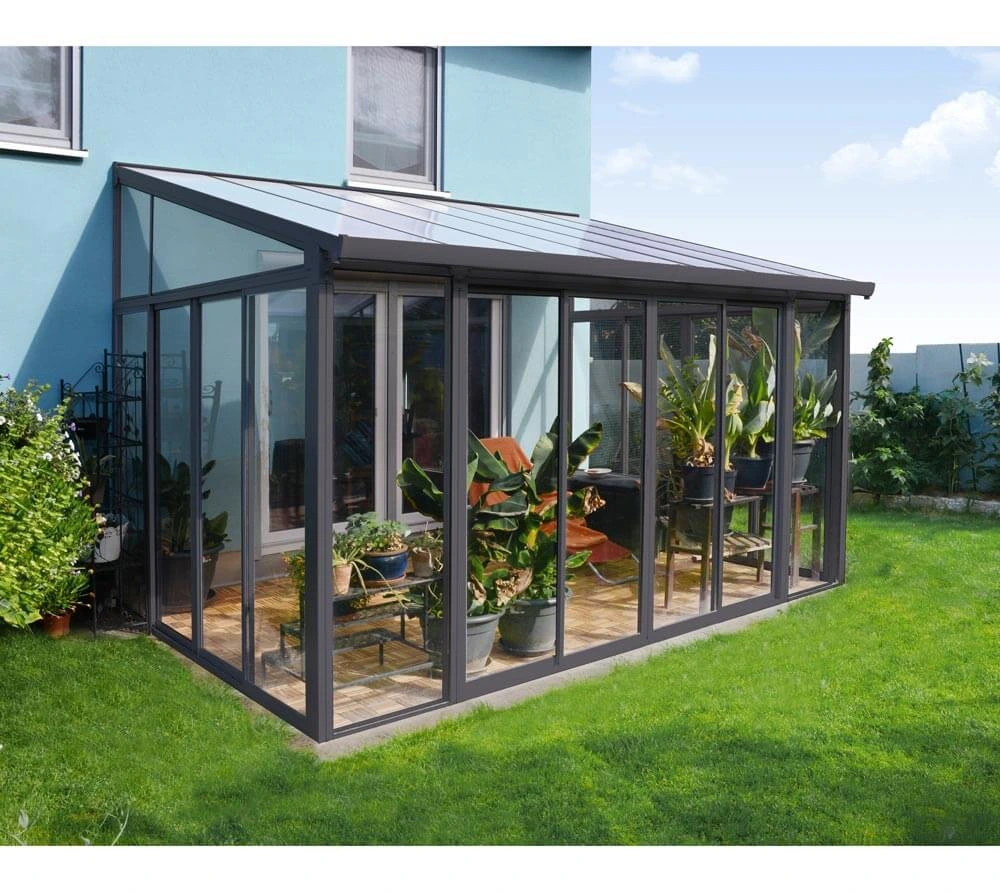 High Quality Steel Structure Frame Glass Greenhouse