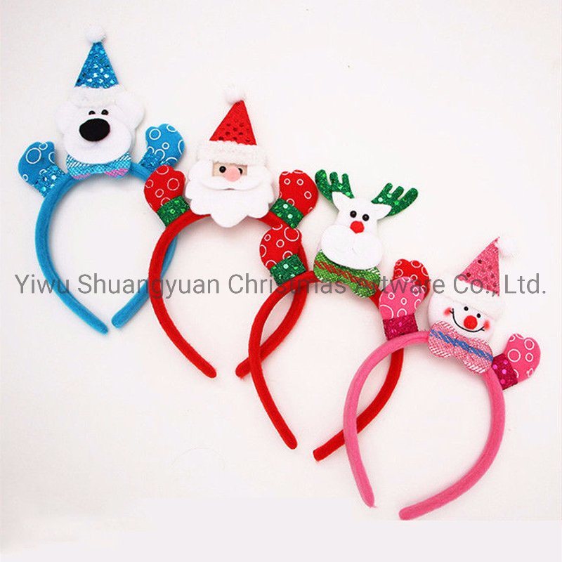 Christmas Hair Hoops Adorable Cute Head Hoops Headband Hair Bands Party Favors Supplies for Masquerade Party