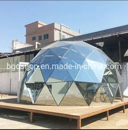 Transparent Glass Roof Dome Geodesic Igloo Garden Tent