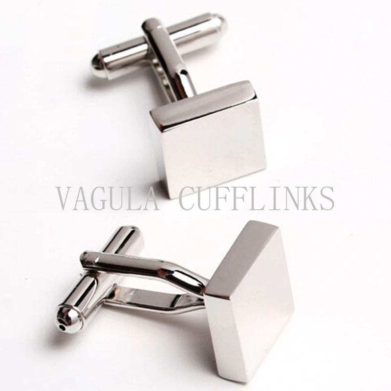 VAGULA Silver Plated Square Cufflink 701