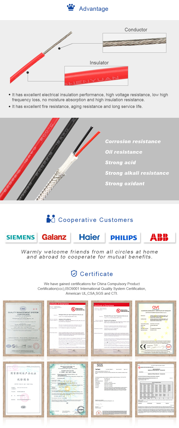 UL1213 105 Degree High Temperature Silver/Nickel Plated Copper PTFE Insulated Wire