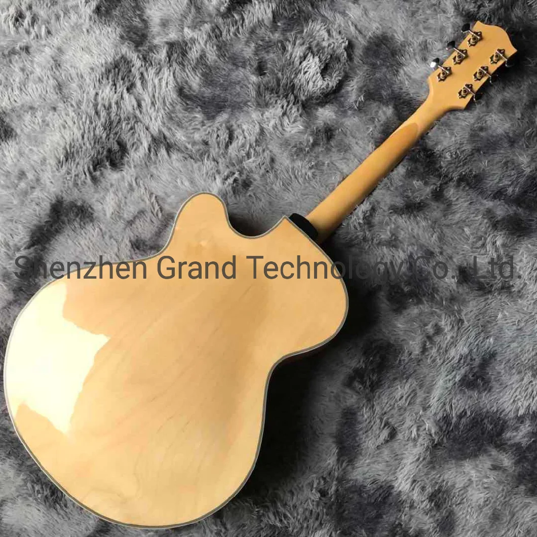 2020 New Model Custom Grand 5th Avenue Jazz Electric Guitar in Natural Imported Pickup and Tuner