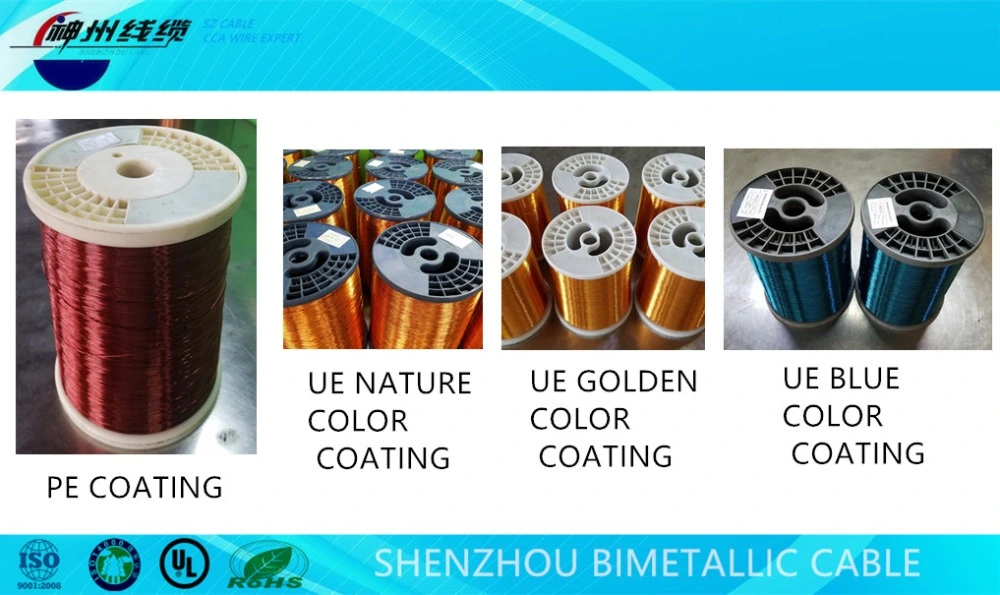 ECCA Winding Wire Top Quality Copper Clad Aluminum Enameled Wire Green Color
