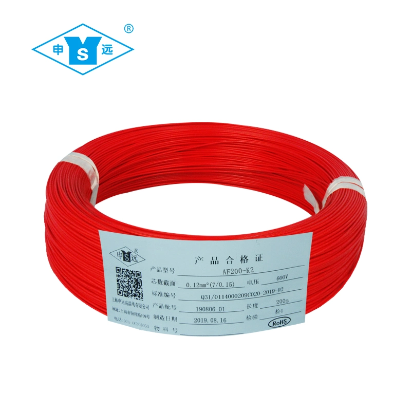 200 Degree 26AWG Thin FEP Coated Silver Plated Copper Wire