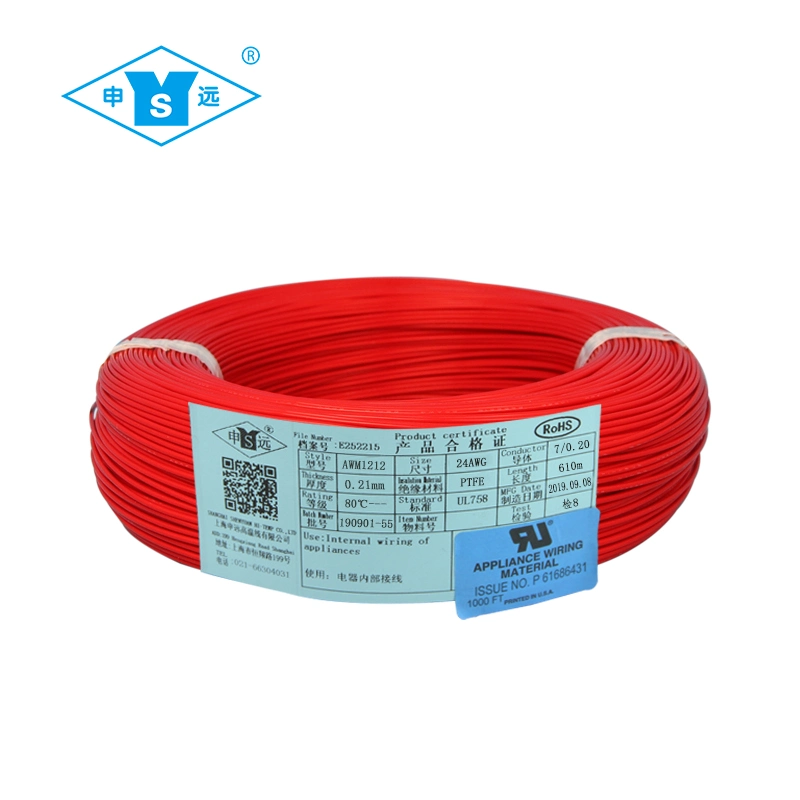 Silver Plated Copper Conductor PTFE Insulated Wire