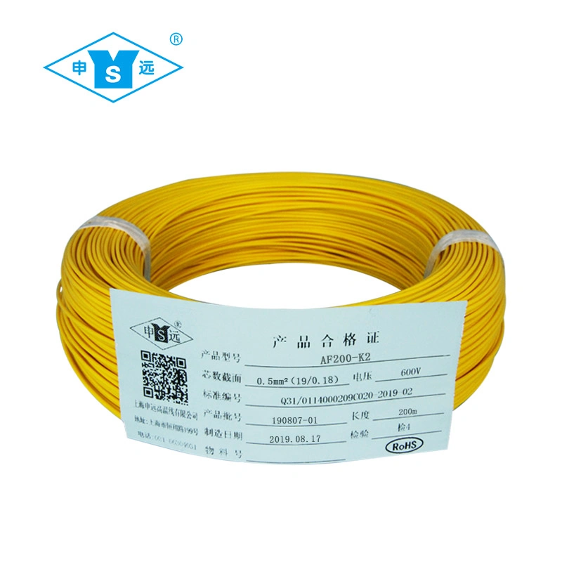Silver Copper Conductor PTFE Insulated 24AWG Wire