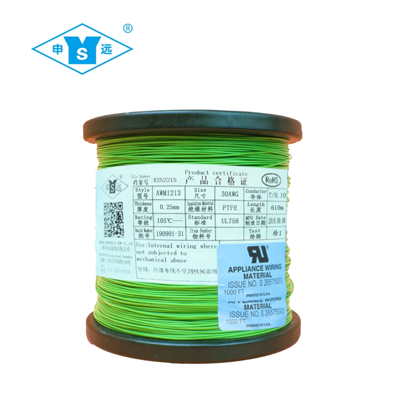 UL Certification High Temperature Wire Awm1213 PTFE Coated Copper Wire