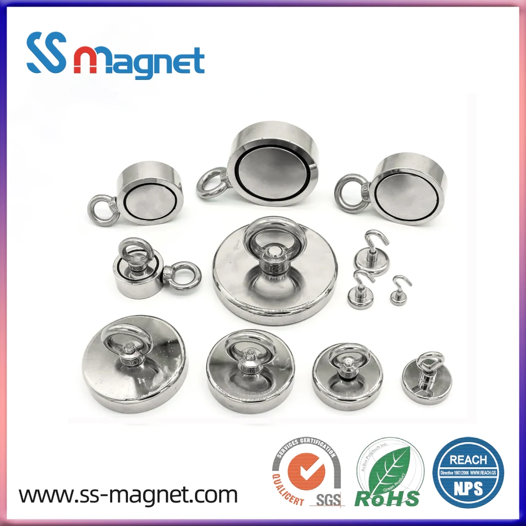 Customizable Galvanized Neodymium Iron Boron Round Magnet Silver Color NdFeB Magnet for Electronic Machine
